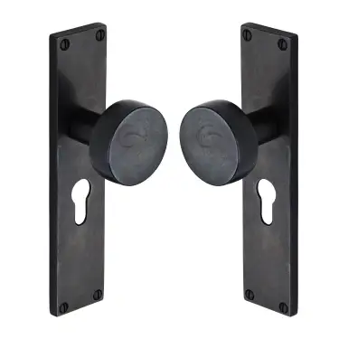 Click Here To Enlarge This Photo Of RDB88048 M&period;Marcus Rustic Dark Bronze Door Mortice Knob Euro Profile Olympic Design