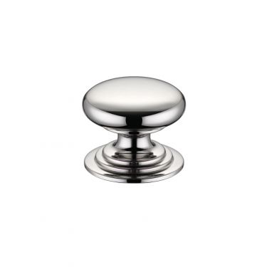 Click Here To Enlarge This Photo Of FCH01BPN - Zoo Hardware Victorian Cupboard Knob 32mm dia&period; Polished Nickel