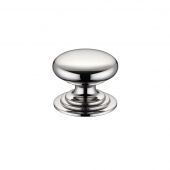 FCH01BPN - Zoo Hardware Victorian Cupboard Knob 32mm dia&period; Polished Nickel