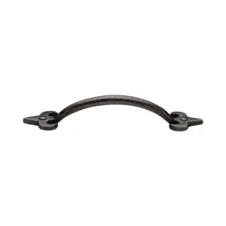 RPW1092 158 M&period;Marcus Rustic Pewter Cabinet Pull Fleur-de-lys Design 158mm
