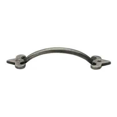 Click Here To Enlarge This Photo Of RPW1092 203 M&period;Marcus Rustic Pewter Cabinet Pull Fleur-de-lys Design 203mm