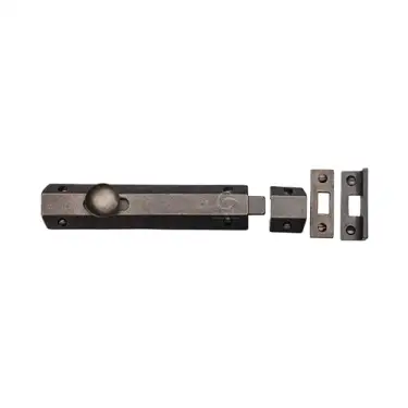 Click Here To Enlarge This Photo Of RPW1685 152 M&period;Marcus Rustic Pewter Door Bolt Flat 6"