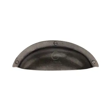 Click Here To Enlarge This Photo Of RPW1710 M&period;Marcus Rustic Pewter Elongated Cabinet Drawer Pull