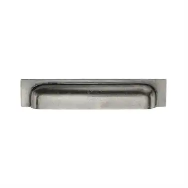 Click Here To Enlarge This Photo Of RPW1720 152-178 M&period;Marcus Rustic Pewter Cabinet Pull Military Design 152&sol;178mm