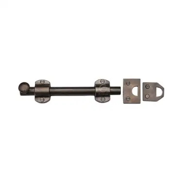 Click Here To Enlarge This Photo Of RPW2571 152 M&period;Marcus Rustic Pewter Slide Bolt 152mm