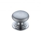 FCH01CSC - Zoo Hardware Victorian Cupboard Knob 38mm dia&period; Satin Chrome