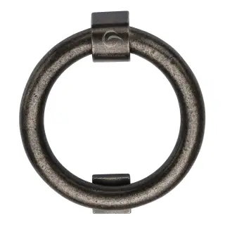 RPW339 M&period;Marcus Rustic Pewter Ring Knocker