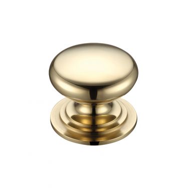 Click Here To Enlarge This Photo Of FCH01D - Zoo Hardware Victorian Cupboard Knob 45mm dia&period; Polished Brass
