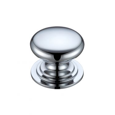 Click Here To Enlarge This Photo Of FCH01DCP - Zoo Hardware Victorian Cupboard Knob 45mm dia&period; Polished Chrome