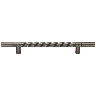 Click Here To Enlarge This Photo Of RPW349 457 M&period;Marcus Rustic Pewter Door Pull Rope Design 457mm
