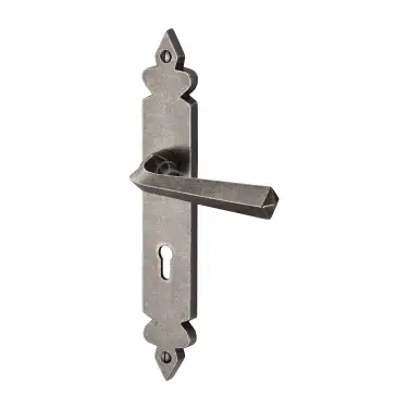 Click Here To Enlarge This Photo Of RPW3600 M&period;Marcus Rustic Pewter Door Handle Lever Lock Ironbridge Design
