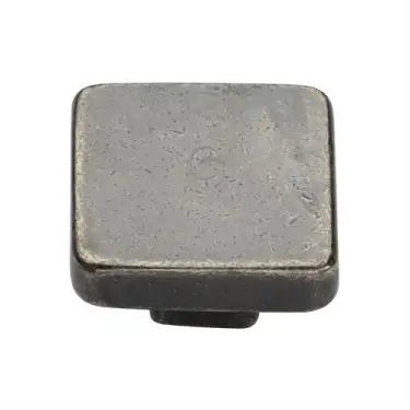 Click Here To Enlarge This Photo Of RPW3674 38 M&period;Marcus Rustic Pewter Cabinet Knob Square Design 38mm