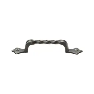 RPW370 138 M&period;Marcus Rustic Pewter Cabinet Pull Twist Design 138mm