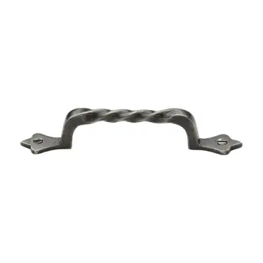 Click Here To Enlarge This Photo Of RPW370 202 M&period;Marcus Rustic Pewter Cabinet Pull Twist Design 202mm