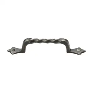 RPW370 202 M&period;Marcus Rustic Pewter Cabinet Pull Twist Design 202mm