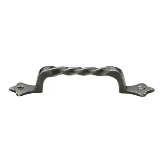 RPW370 251 M&period;Marcus Rustic Pewter Cabinet Pull Twist Design 251mm