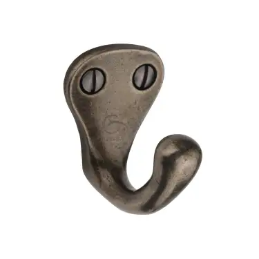 Click Here To Enlarge This Photo Of RPW387 M&period;Marcus Rustic Pewter Single Coat Hook