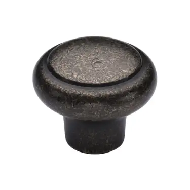 Click Here To Enlarge This Photo Of RPW3990 38 M&period;Marcus Rustic Pewter Cabinet Knob Newport Design 38mm