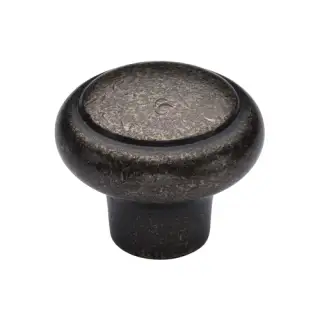 RPW3990 38 M&period;Marcus Rustic Pewter Cabinet Knob Newport Design 38mm