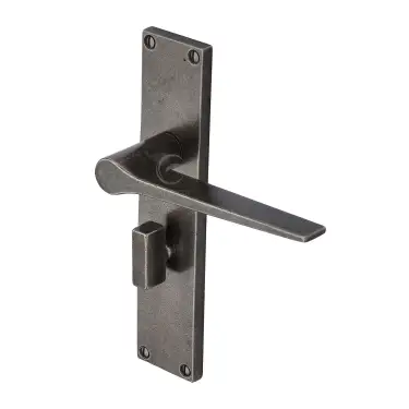 Click Here To Enlarge This Photo Of RPW41830 M&period;Marcus Rustic Pewter Door Handle Bathroom Set Gio Design