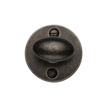 Click Here To Enlarge This Photo Of RPW555 M&period;Marcus Rustic Pewter Round Thumbturn & Emergency Release