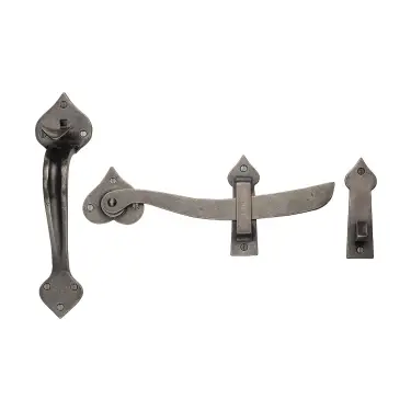 Click Here To Enlarge This Photo Of RPW568 M&period;Marcus Rustic Pewter Gate Latch
