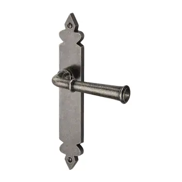 Click Here To Enlarge This Photo Of RPW5810 M&period;Marcus Rustic Pewter Door Handle Lever Latch Ludlow Design
