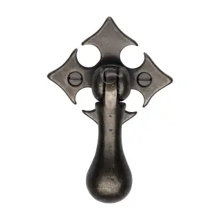 RPW6261 M&period;Marcus Rustic Pewter Fleur-De-Lys Cabinet Drop Pull