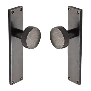 RPW88010 M&period;Marcus Rustic Pewter Door Mortice Knob Lever Latch Olympic Design
