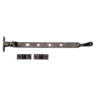 RPW992 10 M&period;Marcus Rustic Pewter Casement Stay 10"