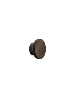 Furnipart 'Circle' Wooden Cabinet Knob D50mm - Dark Brown Oak &lpar;103820050-056&rpar;