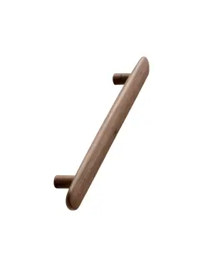 Click Here To Enlarge This Photo Of Furnipart 'Brutus' Wooden Cabinet Pull L224mm &sol; C160mm - Clear Lacquered Walnut &lpar;106120160-292&rpar;