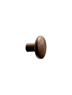Furnipart 'Brutus' Wooden Cabinet Knob D32mm - Clear Lacquered Walnut &lpar;106220032-292&rpar;