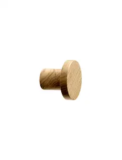 Furnipart 'Circum' Wooden Cabinet Knob D33mm - Clear Lacquered Oak &lpar;106720033-052&rpar;