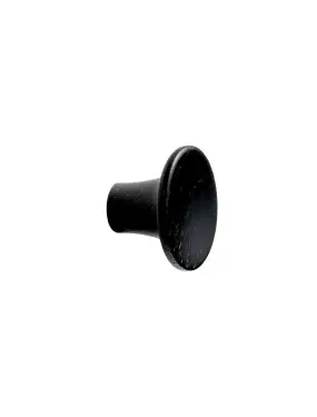 Click Here To Enlarge This Photo Of Furnipart 'Tuba' Wooden Cabinet Knob D28mm - Stained Black Ash &lpar;109120028-994&rpar;