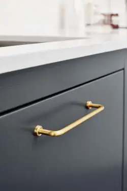 Click Here To Enlarge This Photo Of Furnipart 'Lounge' Cabinet Pull L174mm &sol; C160mm - Polished Brass &lpar;240330160-29&rpar;