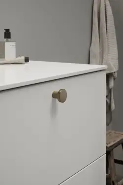Click Here To Enlarge This Photo Of Furnipart 'Dot' Cabinet Knob D30mm - Patinated Brass &lpar;242530030-24&rpar;