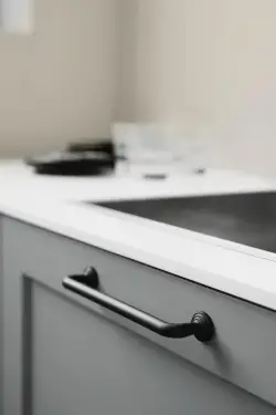 Click Here To Enlarge This Photo Of Furnipart 'Motion' Cabinet Pull L182mm &sol; C160mm - Black &lpar;300080160-9005&rpar;
