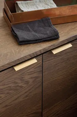 Click Here To Enlarge This Photo Of Furnipart Straight Edge Pull L100mm - Brushed Brass &lpar;419720100-31&period;1&rpar;