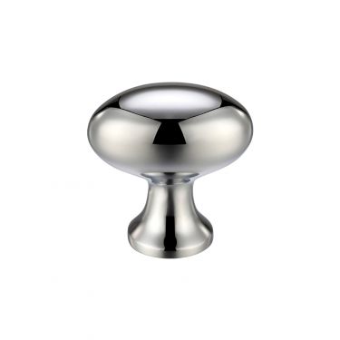 Click Here To Enlarge This Photo Of FCH05CCP - Zoo Hardware Oval Cupboard Knob 38mm dia&period; Polished Chrome