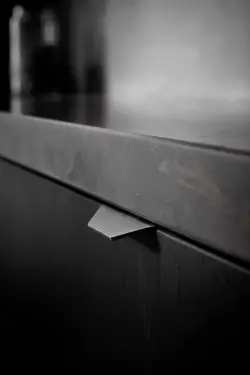 Click Here To Enlarge This Photo Of Furnipart 'Blaze 2' Edge Pull L60mm - Brushed Anthracite &lpar;434520060-91&rpar;
