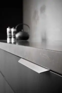 Click Here To Enlarge This Photo Of Furnipart 'Blaze 2' Edge Pull L200mm - Inox Look &lpar;434520200-66&rpar;