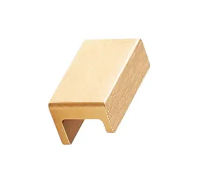 Click Here To Enlarge This Photo Of Furnipart 'Station' Cabinet Knob L44mm - Brushed Brass &lpar;437620032-31&rpar;