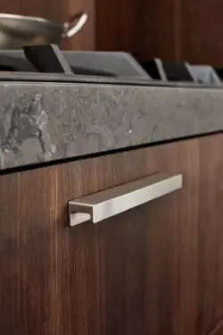 Click Here To Enlarge This Photo Of Furnipart 'Station' Cabinet Pull L190mm &sol; C160mm - Inox Look &lpar;437620160-66&rpar;