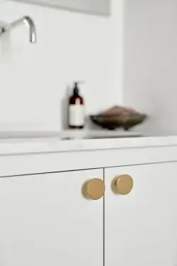 Click Here To Enlarge This Photo Of Furnipart 'Plato' Cabinet Knob D42mm - Brushed Brass &lpar;441320042-31&rpar;