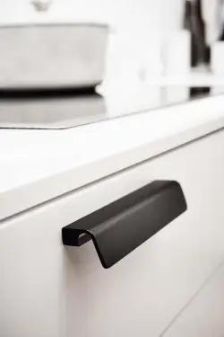 Click Here To Enlarge This Photo Of Furnipart 'Fringe' Cabinet Pull L170mm &sol; C160mm - Brushed Matt Black &lpar;442220160-76&rpar;