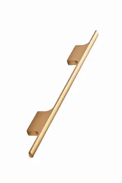 Click Here To Enlarge This Photo Of Furnipart 'Tau' Cabinet Pull L286mm &sol; C160mm - Brushed Brass &lpar;446320160-31&rpar;