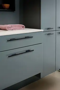 Click Here To Enlarge This Photo Of Furnipart 'Tau' Cabinet Pull L286mm &sol; C160mm - Brushed Matt Black &lpar;446320160-76&rpar;