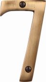 C1560 7-AT Heritage Brass Numeral 7 Face Fix 76mm &lpar;3"&rpar; Antique Brass Finish