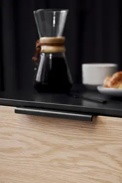 Click Here To Enlarge This Photo Of Furnipart 'Artisan' Cabinet Pull L200mm - Brushed Matt Black &lpar;454320200-76&rpar;